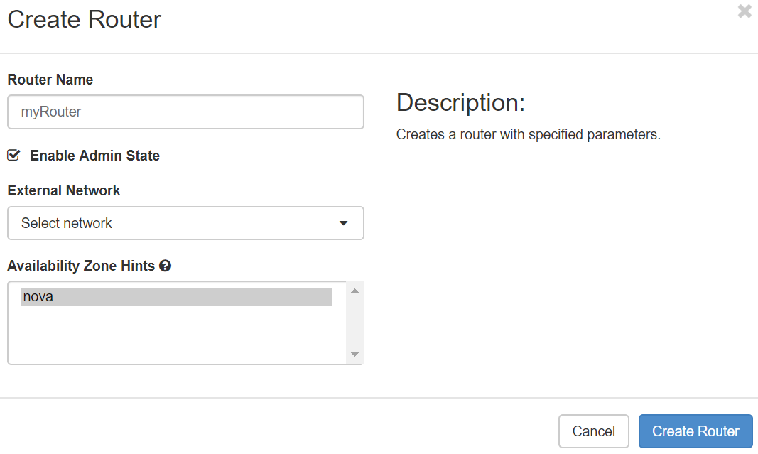 Create Router