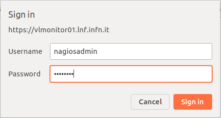 Fig. 1 - Login dialog box